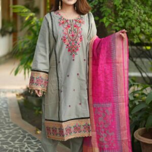 Simple embriodered dress